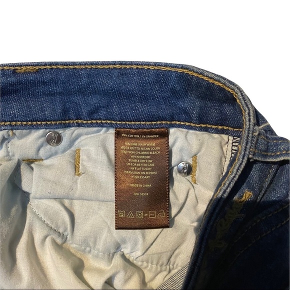 Kut from the Kloth Medium Wash Denim Low-Rise Skinny Distressed Jeans Women 6x28 - Picture 11 of 14